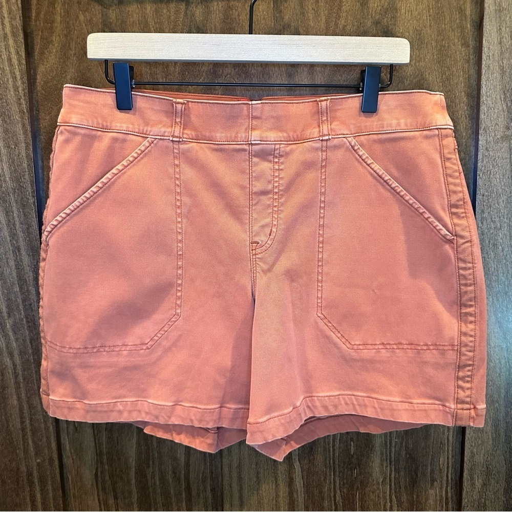 Lot of 4 Pairs of SPANX Women's Shorts - Blue, Orange, Tan, Charcoal - Size XL - Picture 8 of 14
